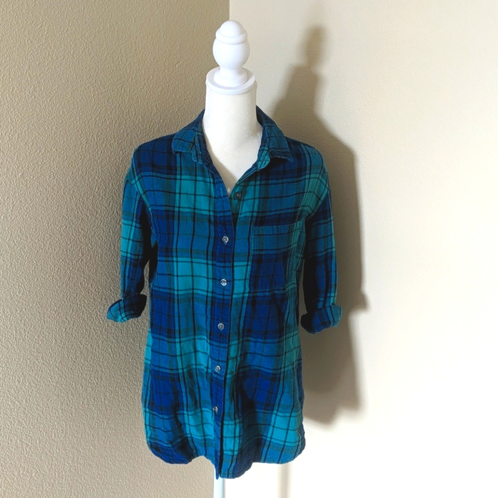 Old Navy - Plaid Flannel Long Sleeve